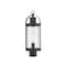 Z-Lite Roundhouse 1 Light Outdoor Post Mount Fixture, Black And Clear Seedy 569PHM-BK - alternate 2